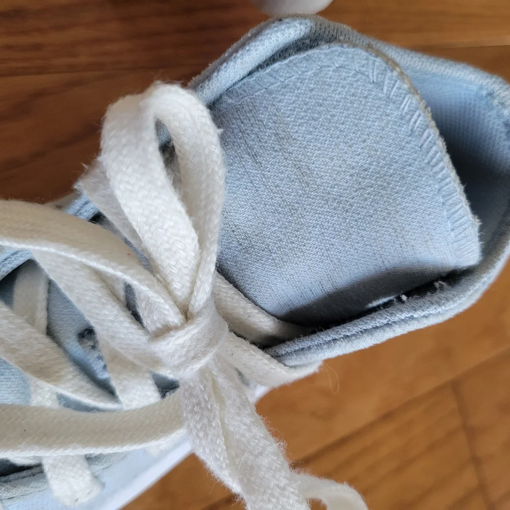 Converse Kids High-Top Platform Sneakers - Light Blue and White - Picture 8 of 8
